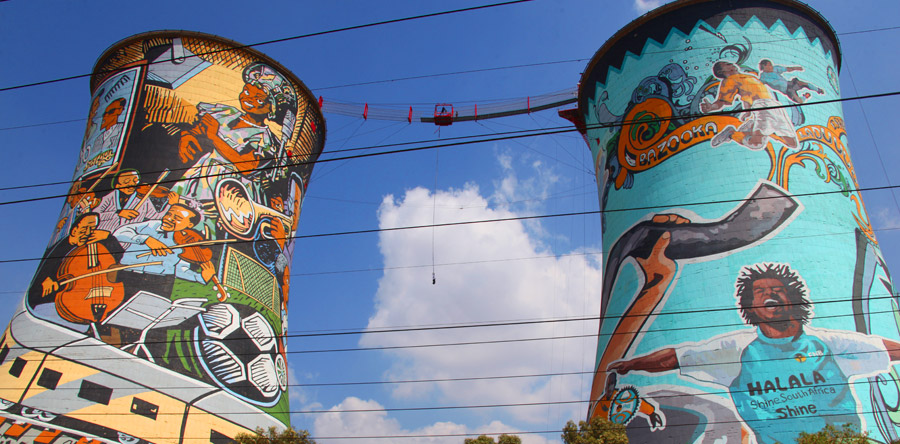 Soweto radical: bungee-jump e queda livre!