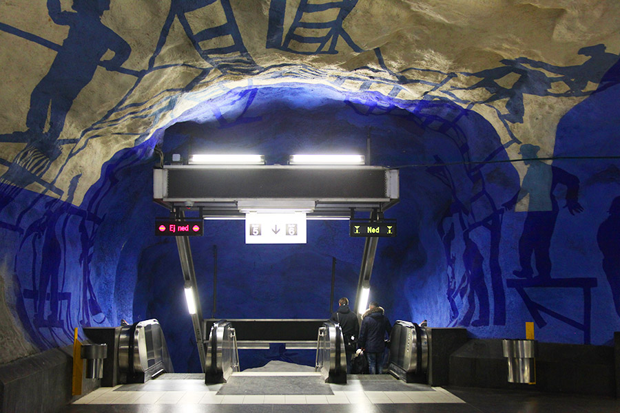 Metrô de Estocolmo!