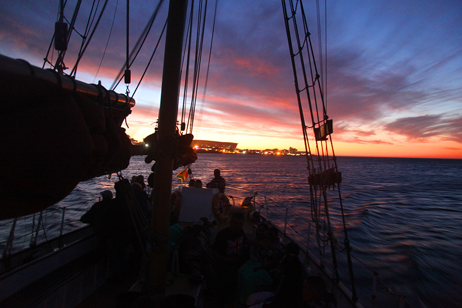 Cruzeiro para o por do sol